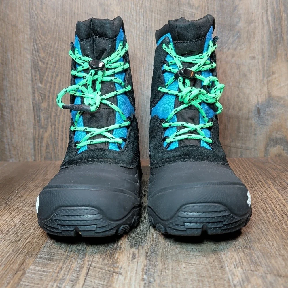 THE NORTH FACE YOUTH ALPENGLOW V WATERPROOF BOOTS BLUE / BLACK Size US 13 C Kids